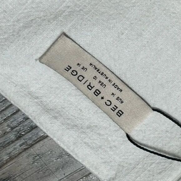NWT women’s BEC & BRIDGE Harriet ivory cut Mini cotton Dress size 10 - Picture 11 of 11